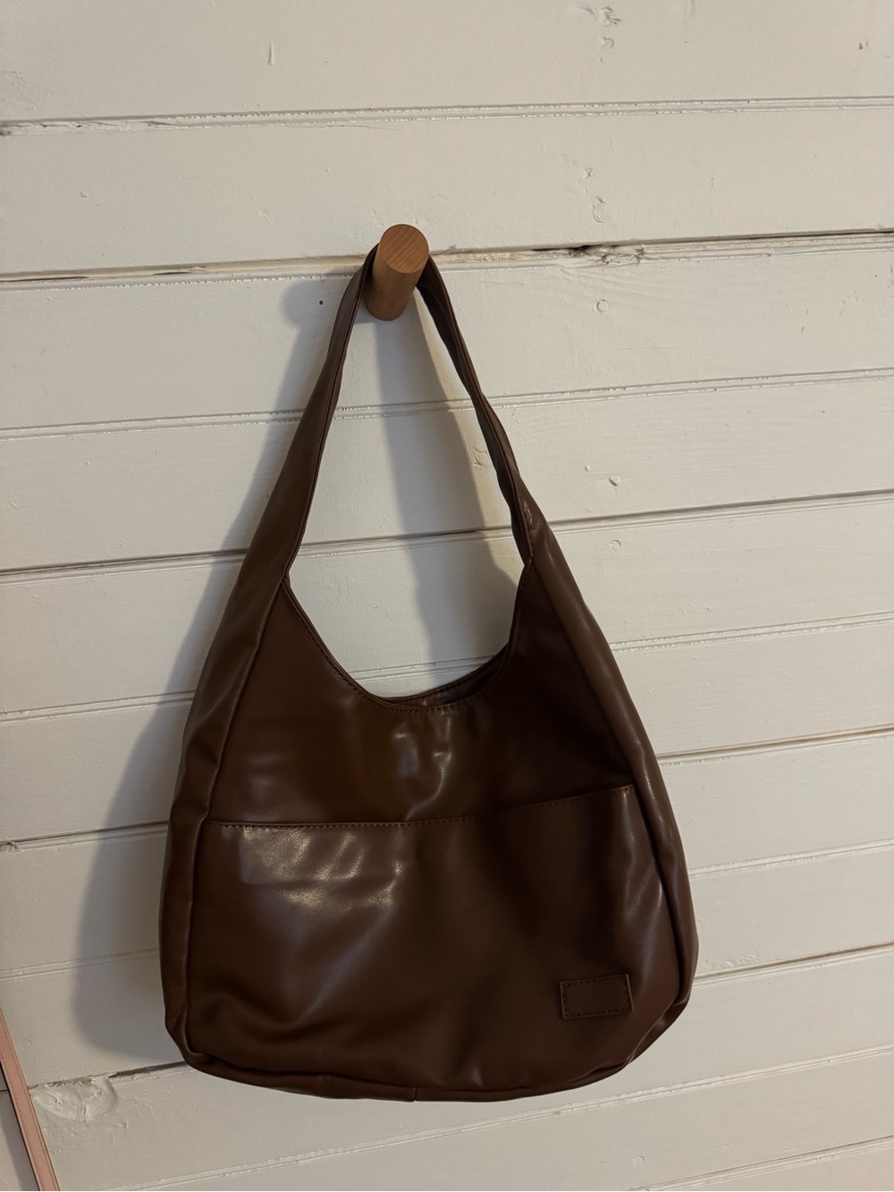 Classic Brown Shoulder Hobo Bag